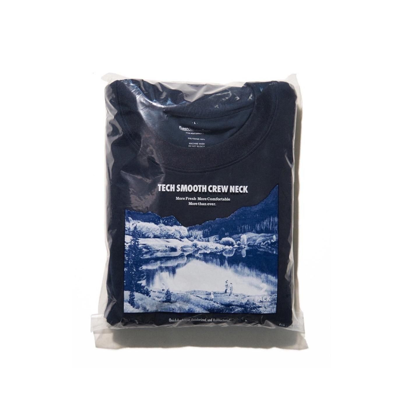 FreshService * 2-PACK TECH SMOOTH L/S CREW NECK(3色展開)