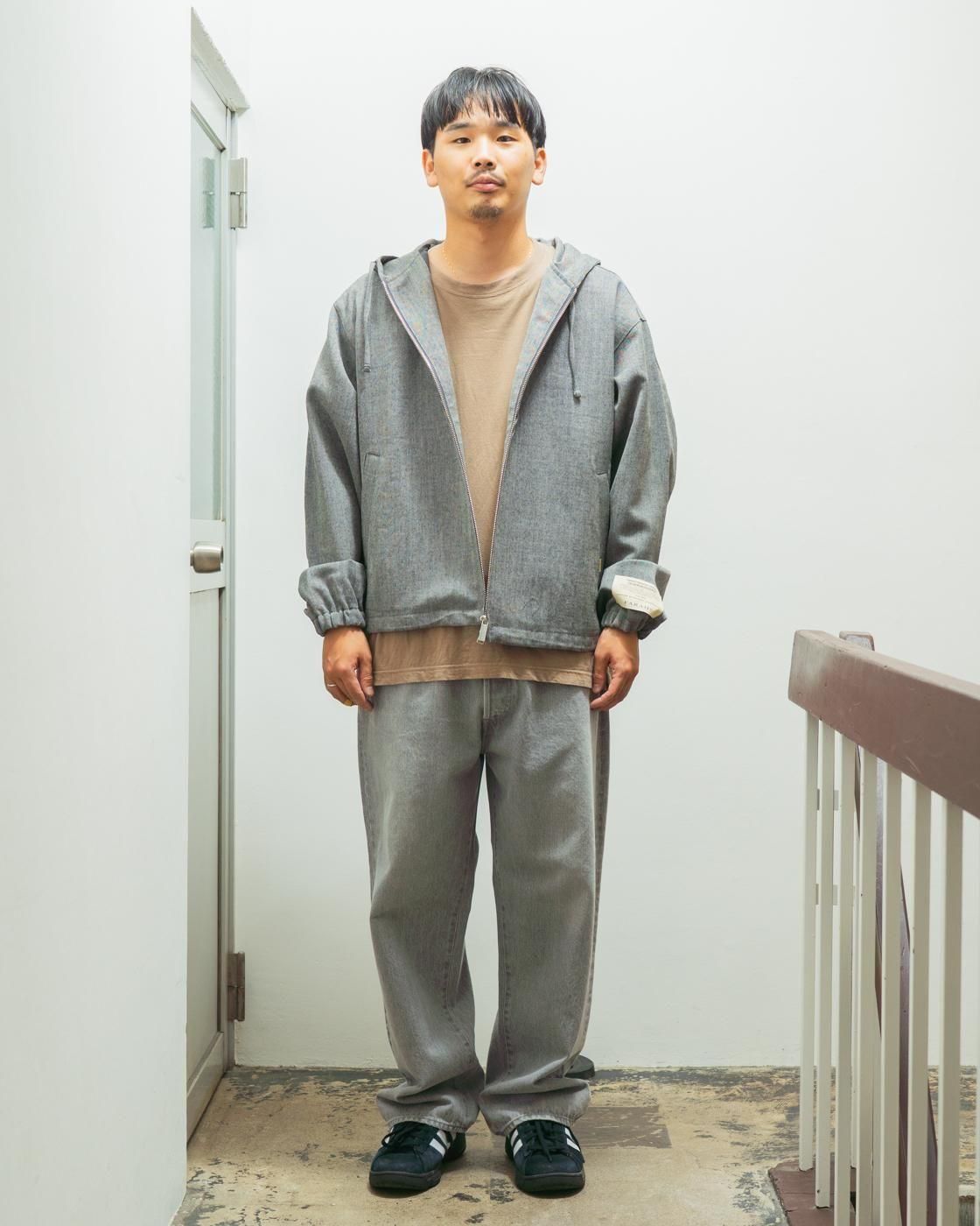 FARAH * FR0502-M1007 Hooded Zip Up Blouson * DarkGrey