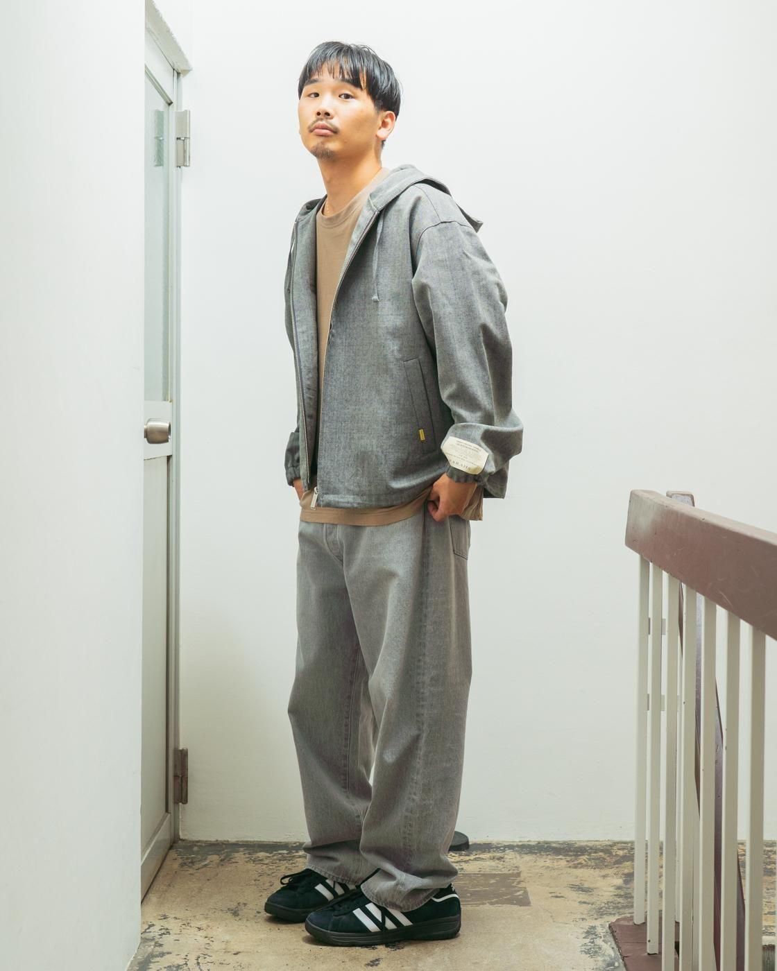 FARAH * FR0502-M1007 Hooded Zip Up Blouson * DarkGrey