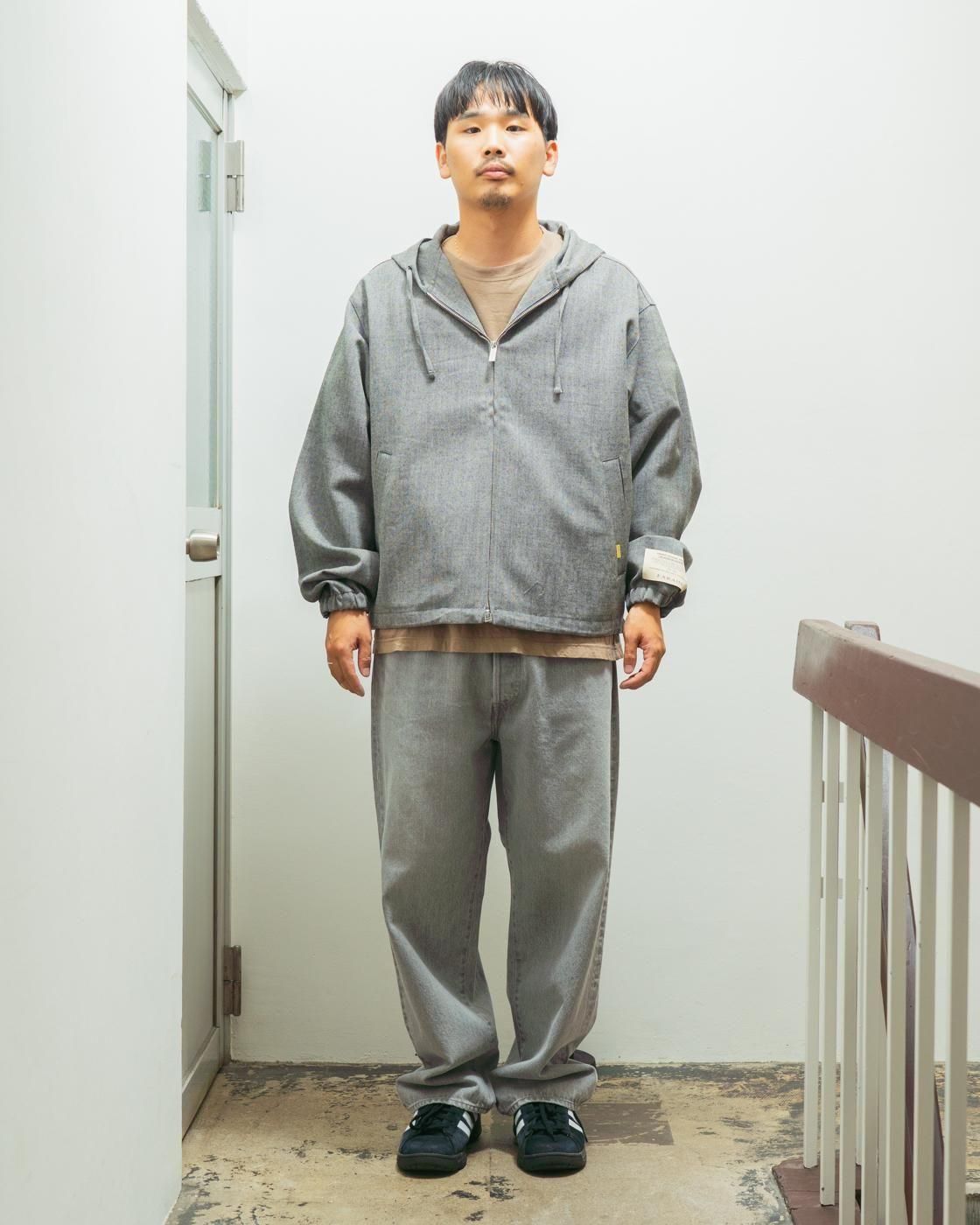 FARAH * FR0502-M1007 Hooded Zip Up Blouson * DarkGrey