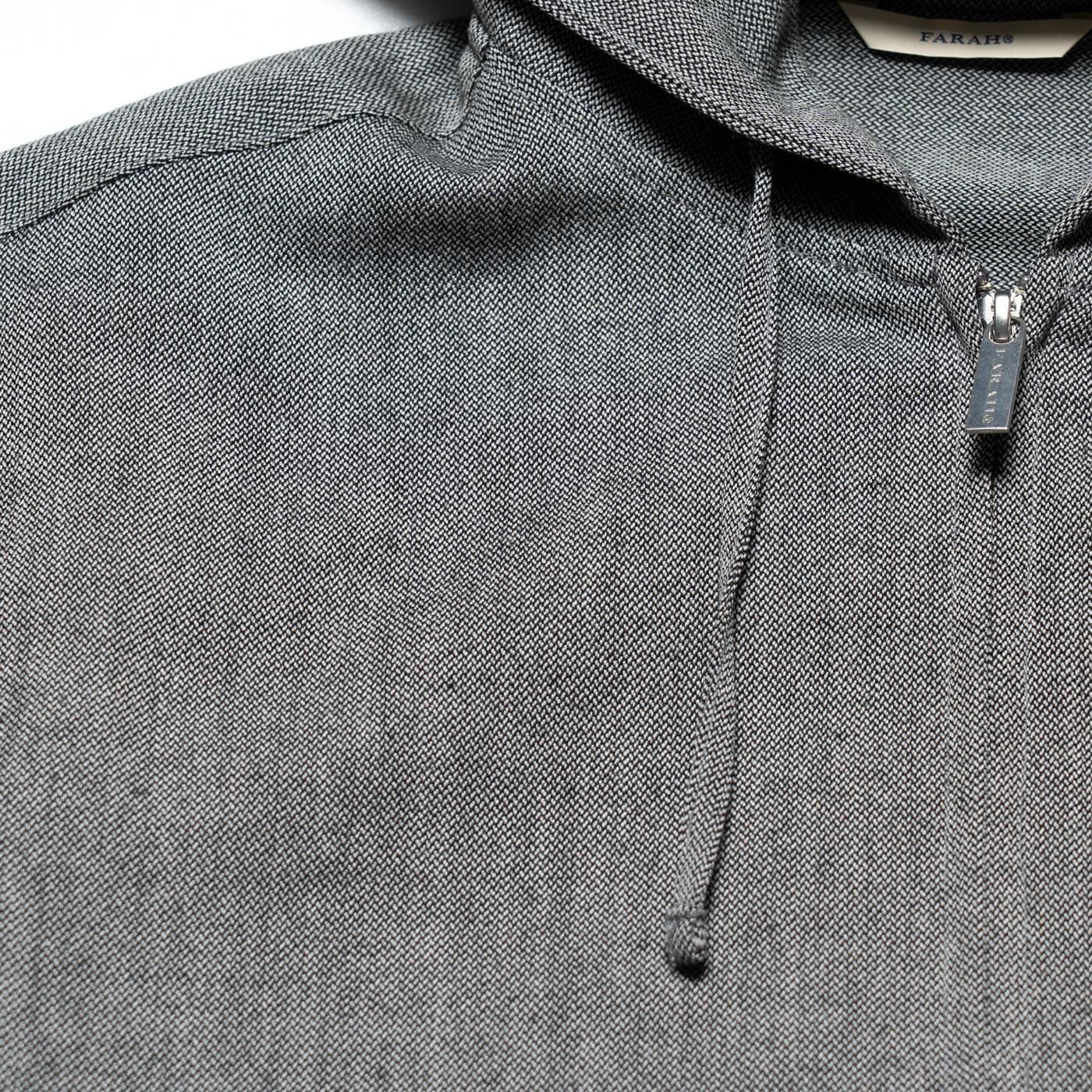 FARAH * FR0502-M1007 Hooded Zip Up Blouson * DarkGrey