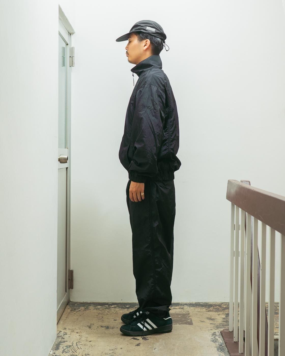 FARAH * FR0502-M1017 Nylon Piping Track Jacket * Black