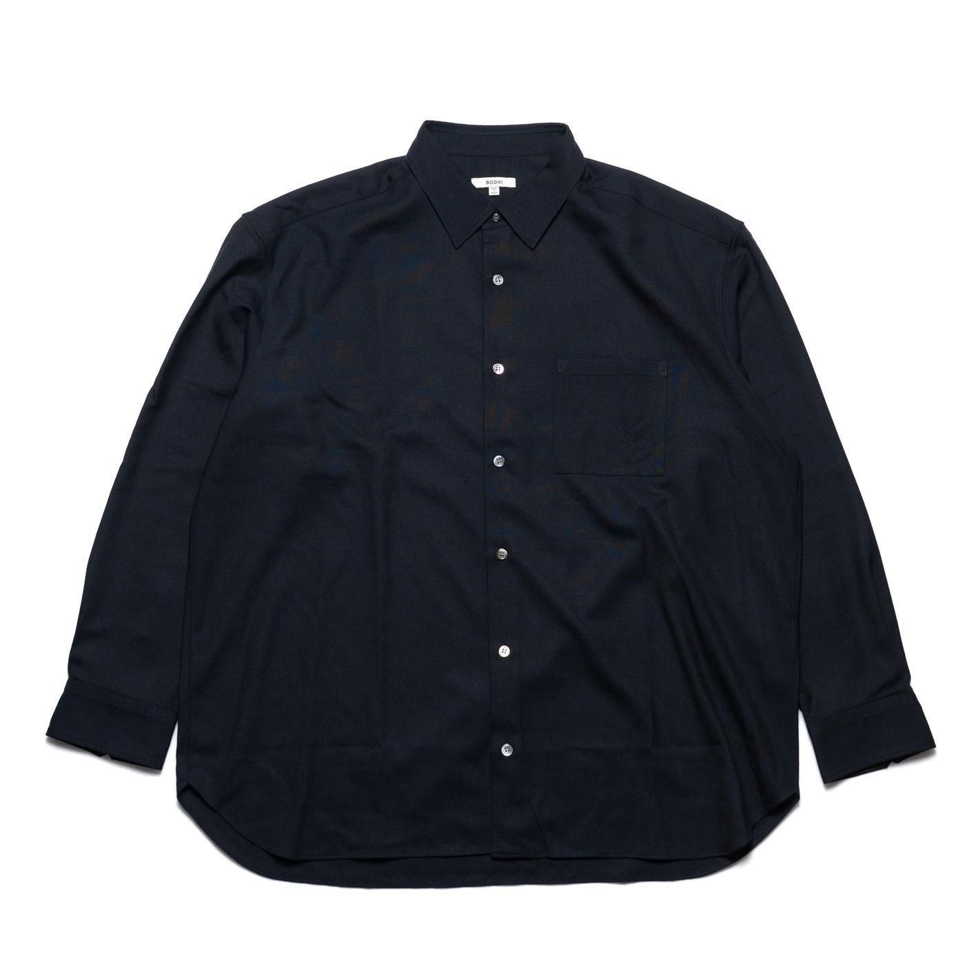 BODHI * BD25AW-SH001 PRINCIPLE/CASHMERE OX SHIRT * Dark Navy