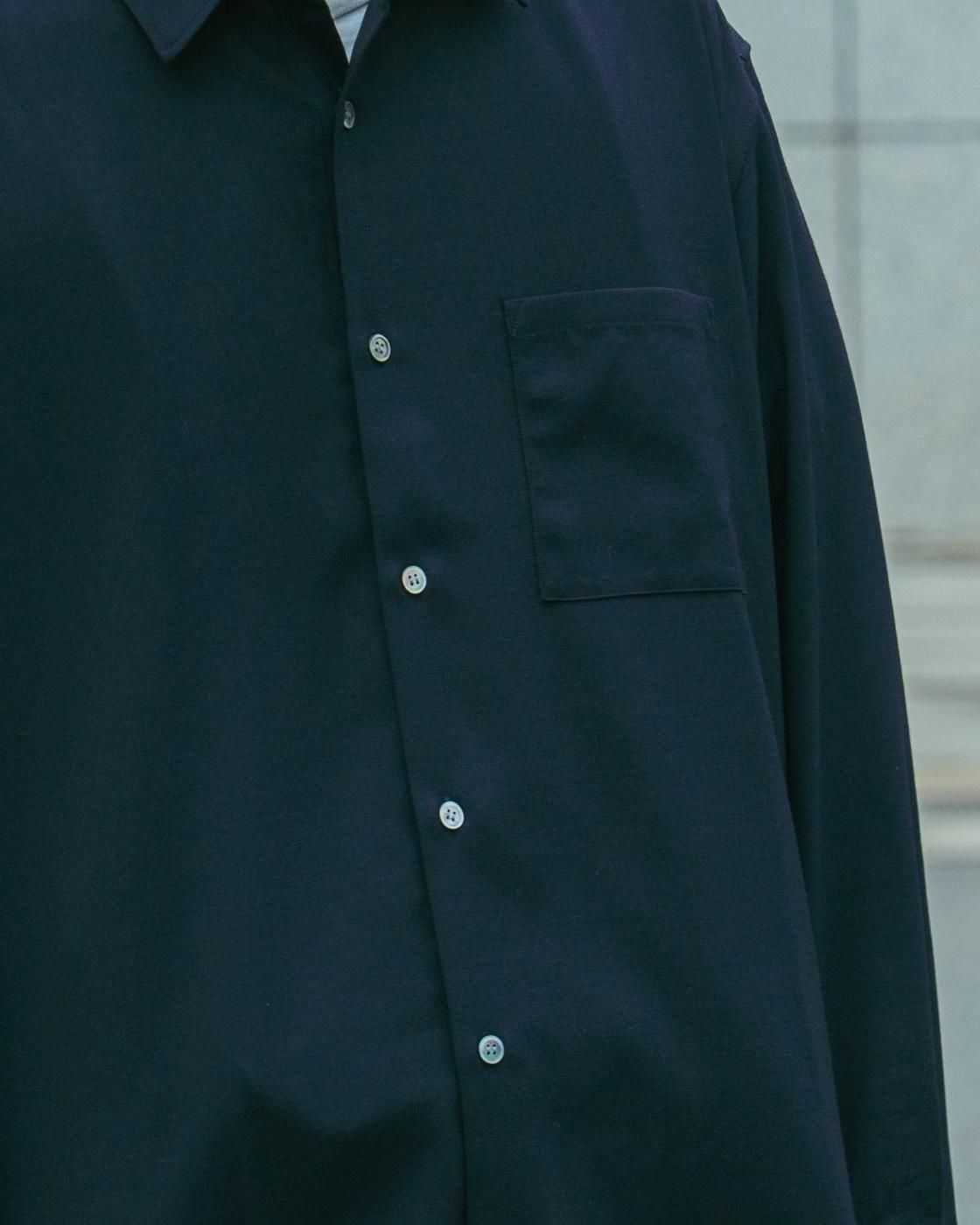 BODHI * BD25AW-SH001 PRINCIPLE/CASHMERE OX SHIRT * Dark Navy