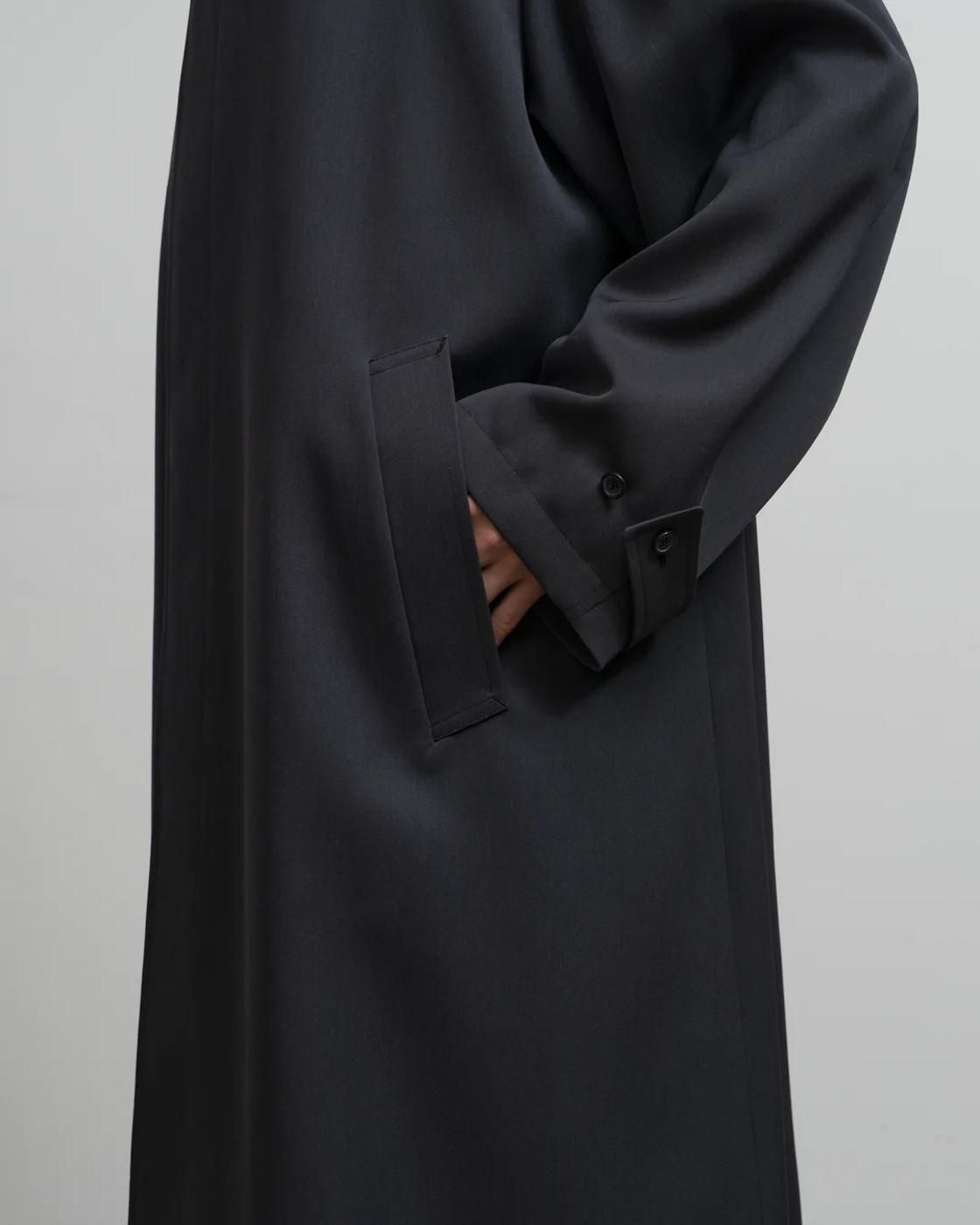 Graphpaper * GM253-10170B Scale Off Wool Balmacaan Coat(2色展開)