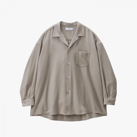 Graphpaper * GM253-50384 Extra Fine Wool Viyella Sleeping Shirt(3Ÿ)