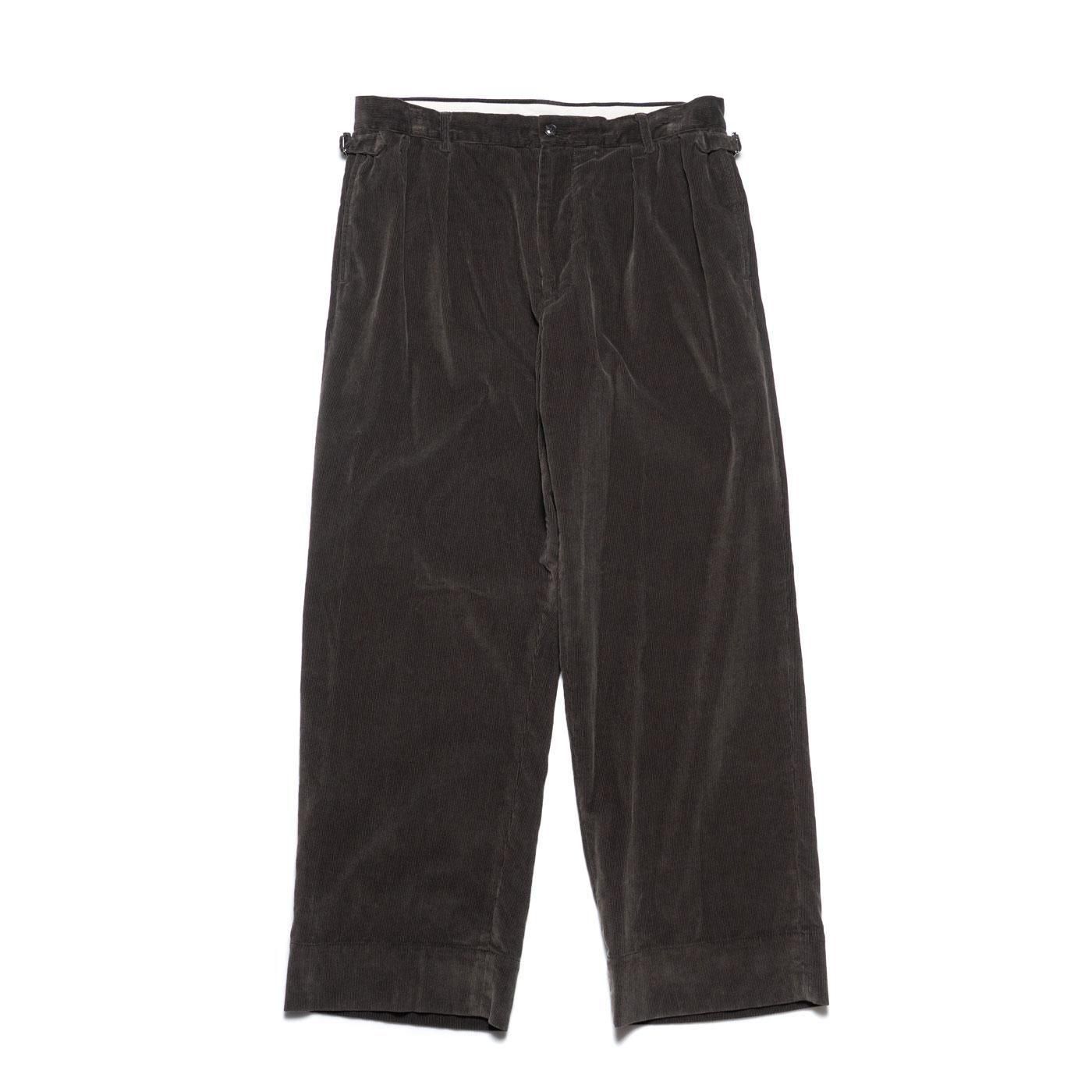 Unlikely * U25F-23-0002 Unlikely Corduroy 2P Trousers * Charcoal Gray