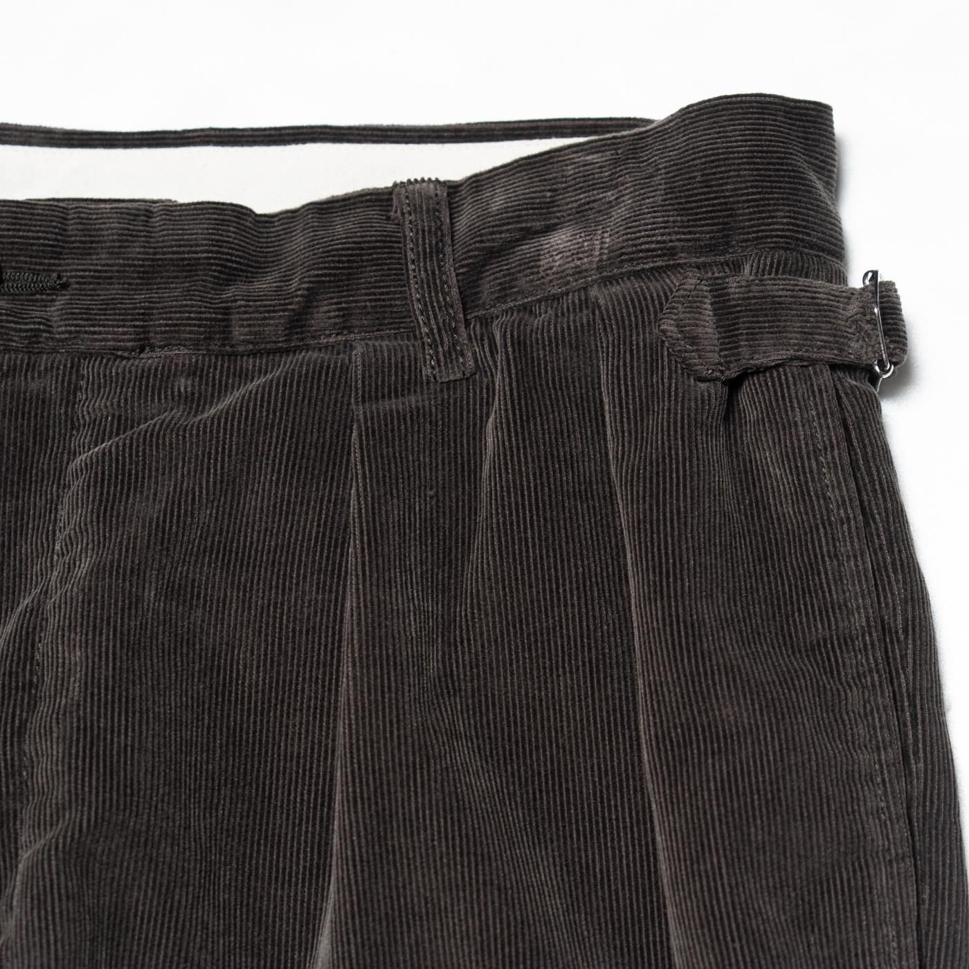 Unlikely * U25F-23-0002 Unlikely Corduroy 2P Trousers * Charcoal Gray