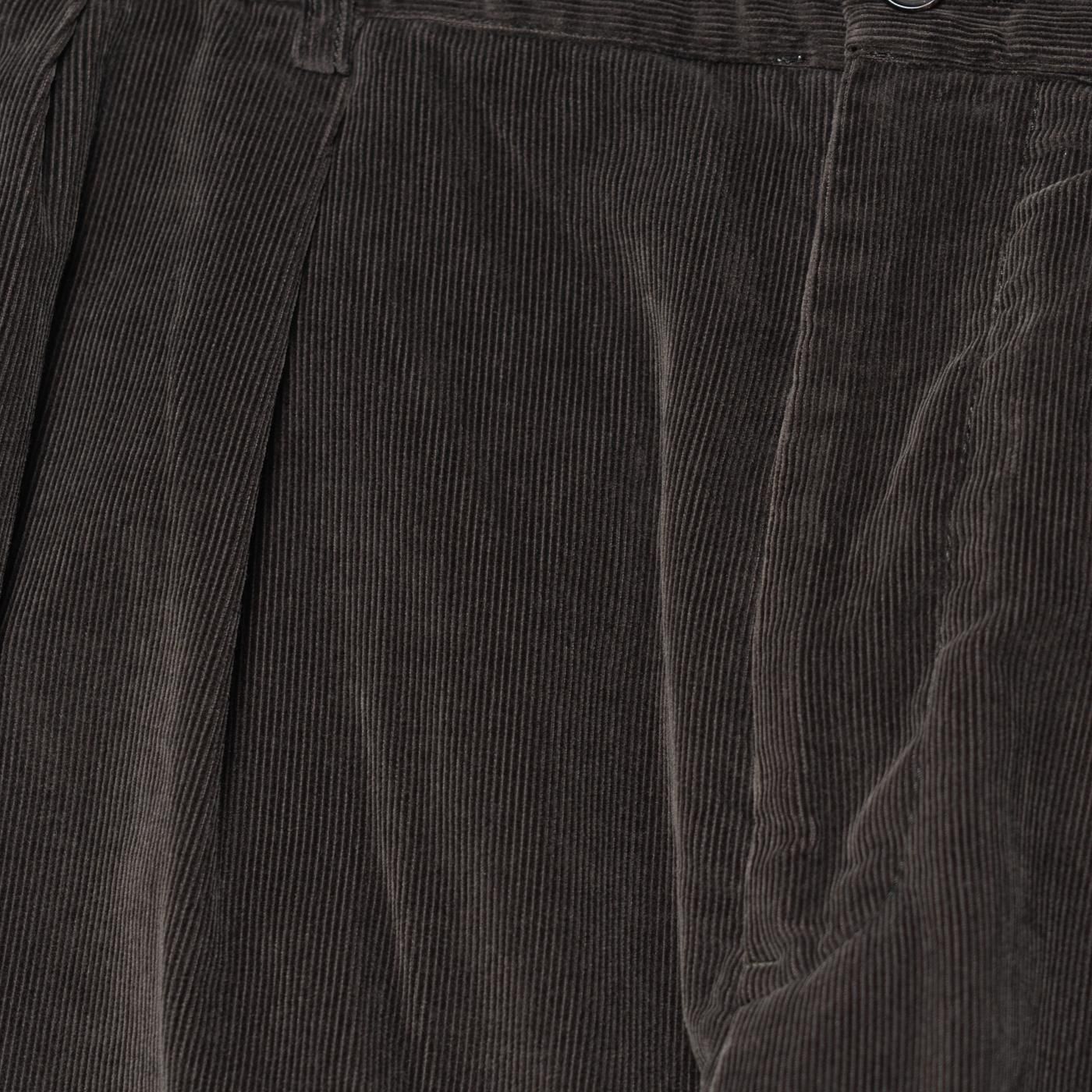 Unlikely * U25F-23-0002 Unlikely Corduroy 2P Trousers * Charcoal Gray