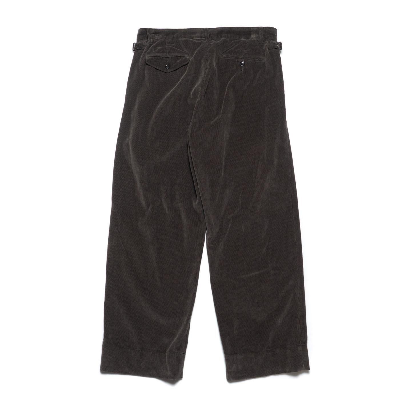 Unlikely * U25F-23-0002 Unlikely Corduroy 2P Trousers * Charcoal Gray