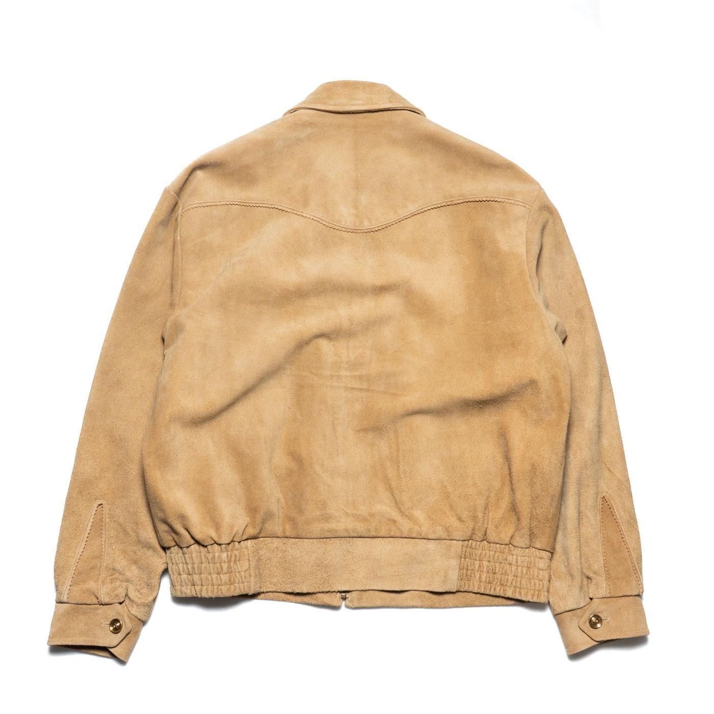 UNUSED * US2516 Leather Jacket * Beige