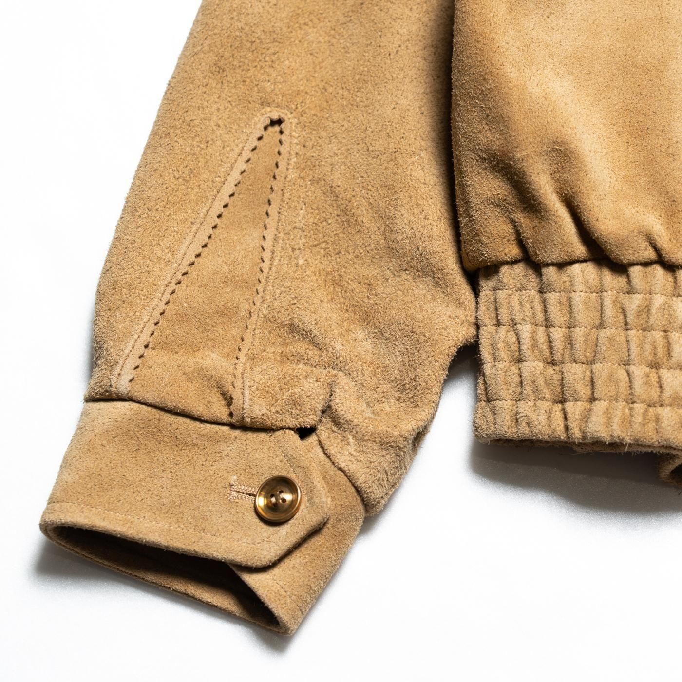 UNUSED * US2516 Leather Jacket * Beige