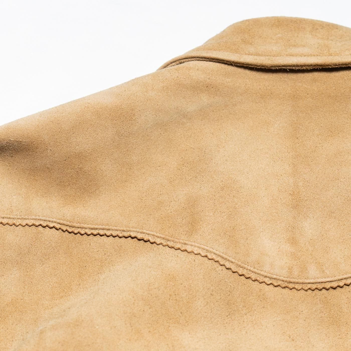 UNUSED * US2516 Leather Jacket * Beige