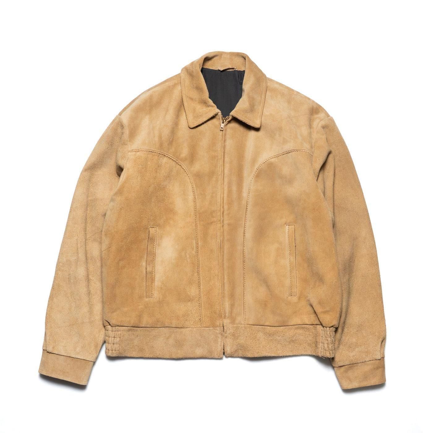 UNUSED * US2516 Leather Jacket * Beige