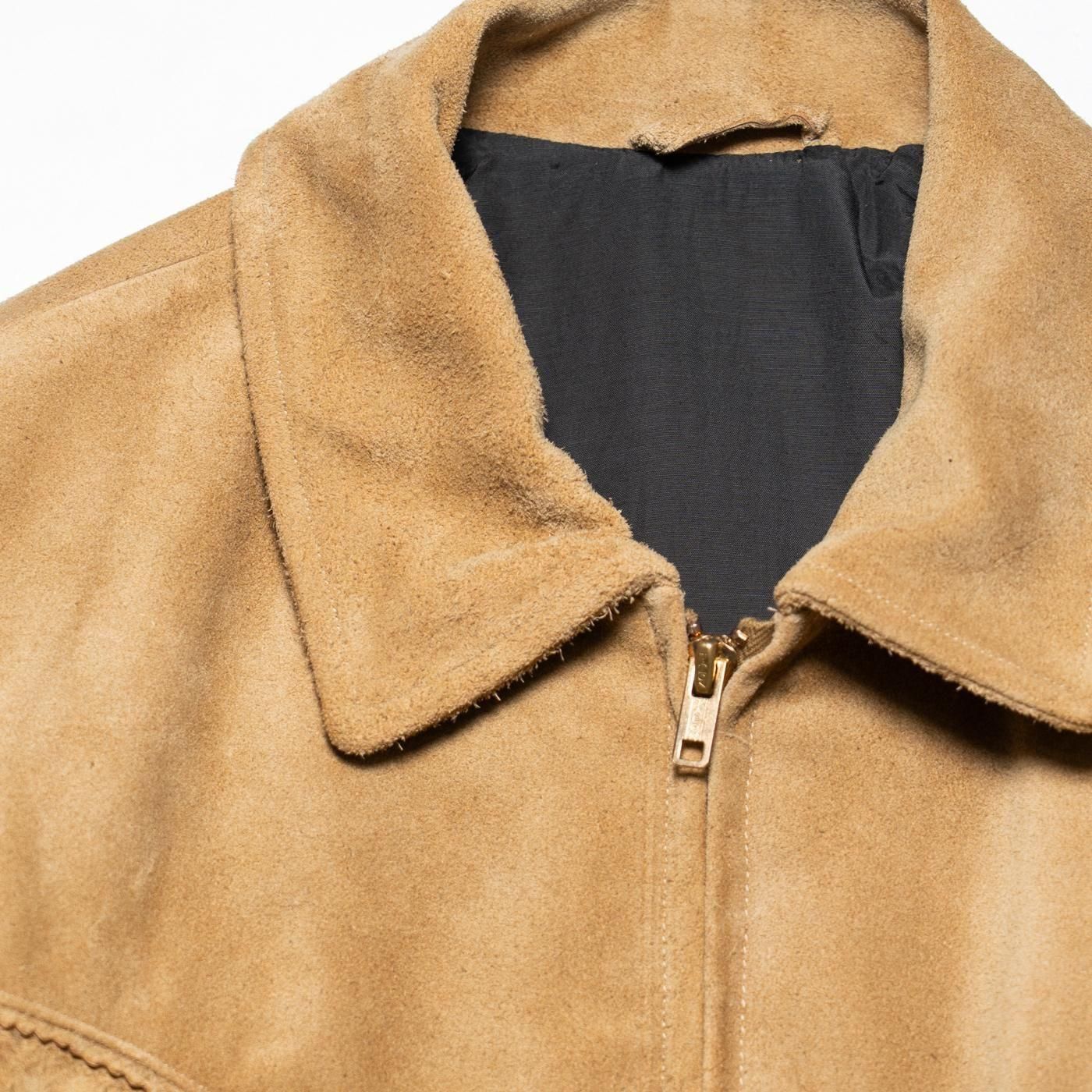 UNUSED * US2516 Leather Jacket * Beige