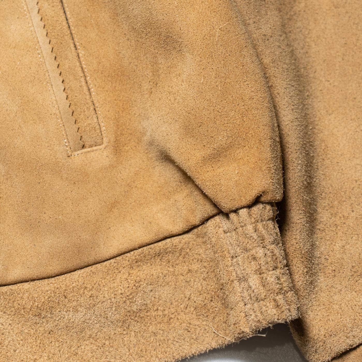 UNUSED * US2516 Leather Jacket * Beige