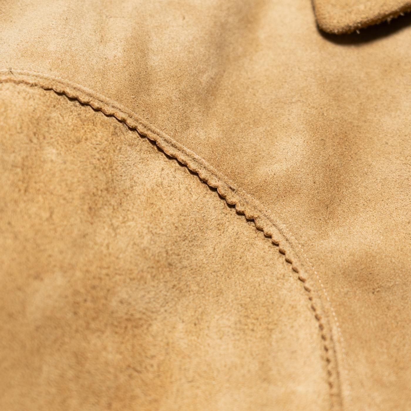 UNUSED * US2516 Leather Jacket * Beige