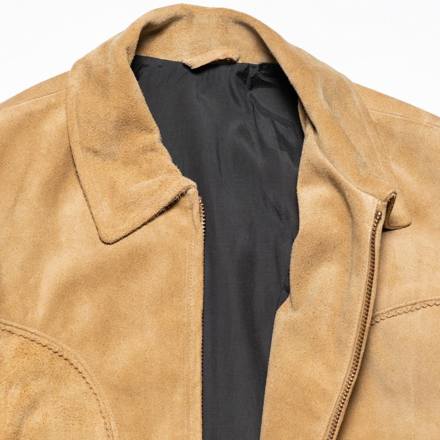 UNUSED * US2516 Leather Jacket * Beige