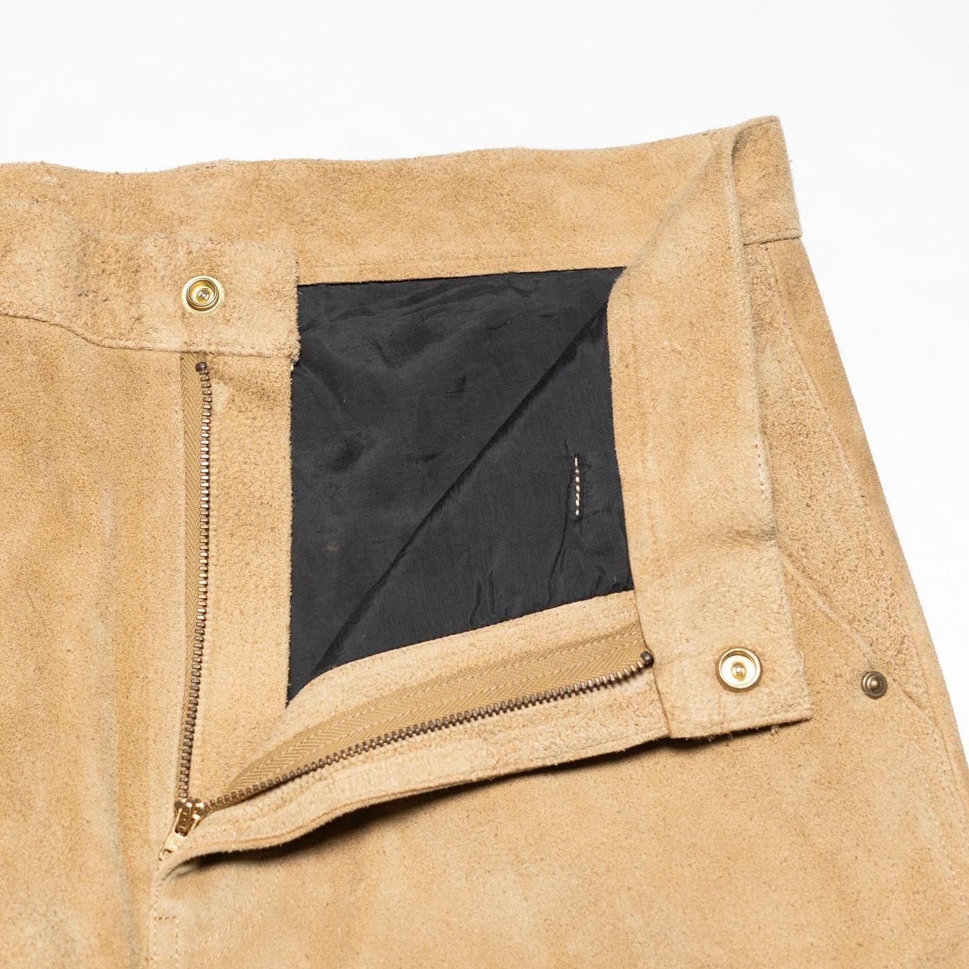 UNUSED * UW1174 Leather Pants * Beige