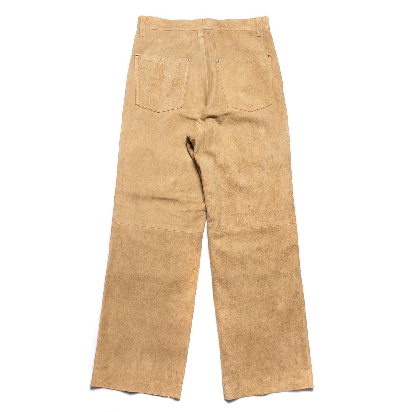 UNUSED * UW1174 Leather Pants * Beige