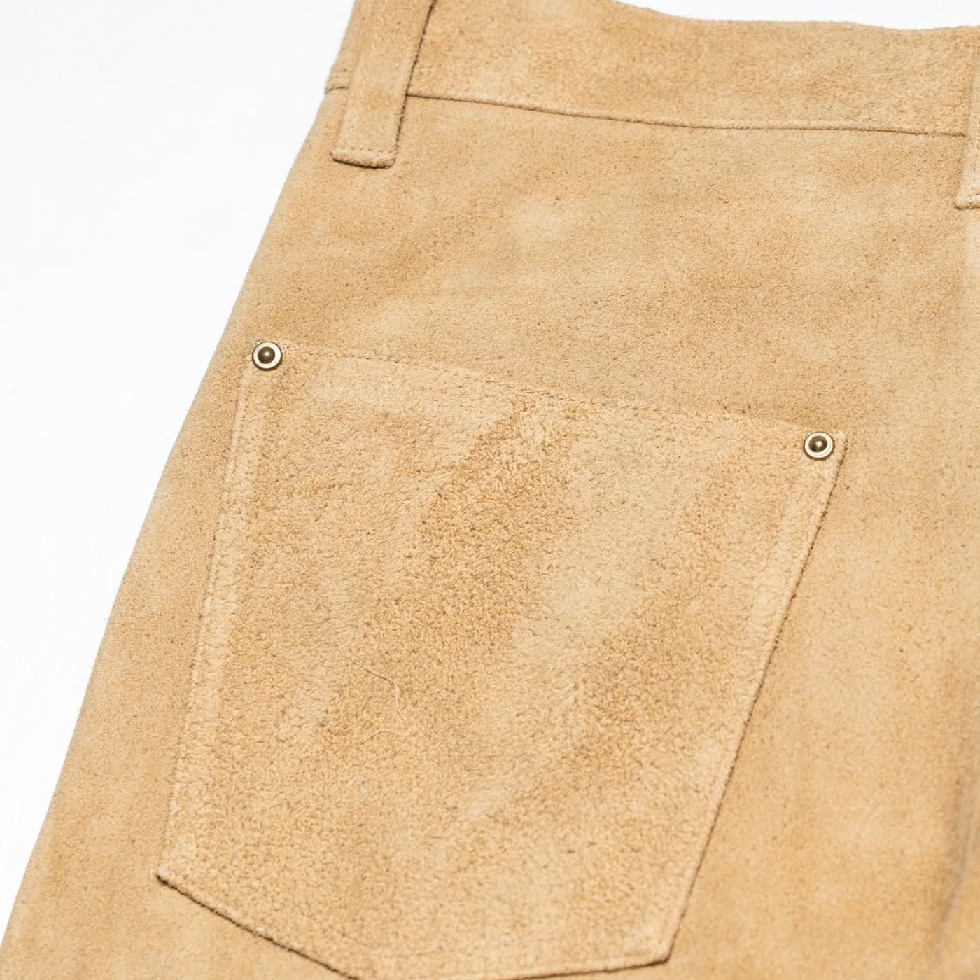 UNUSED * UW1174 Leather Pants * Beige
