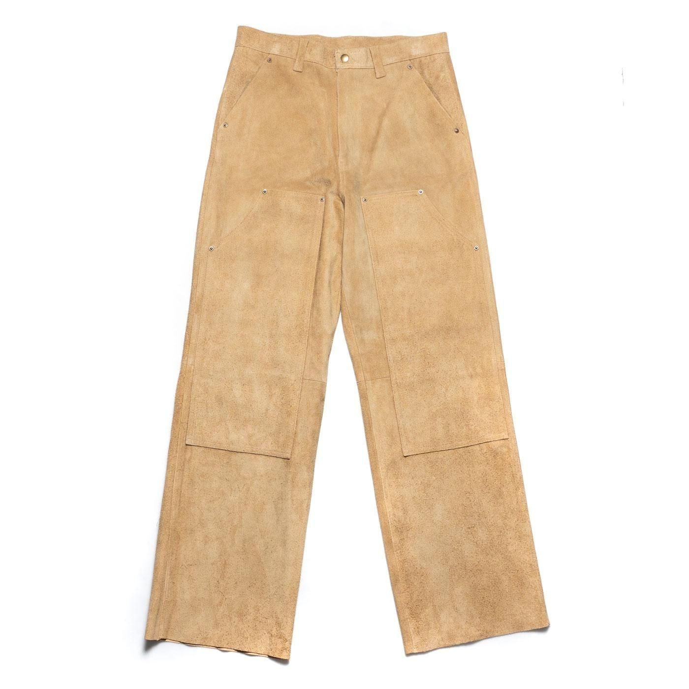 UNUSED * UW1174 Leather Pants * Beige