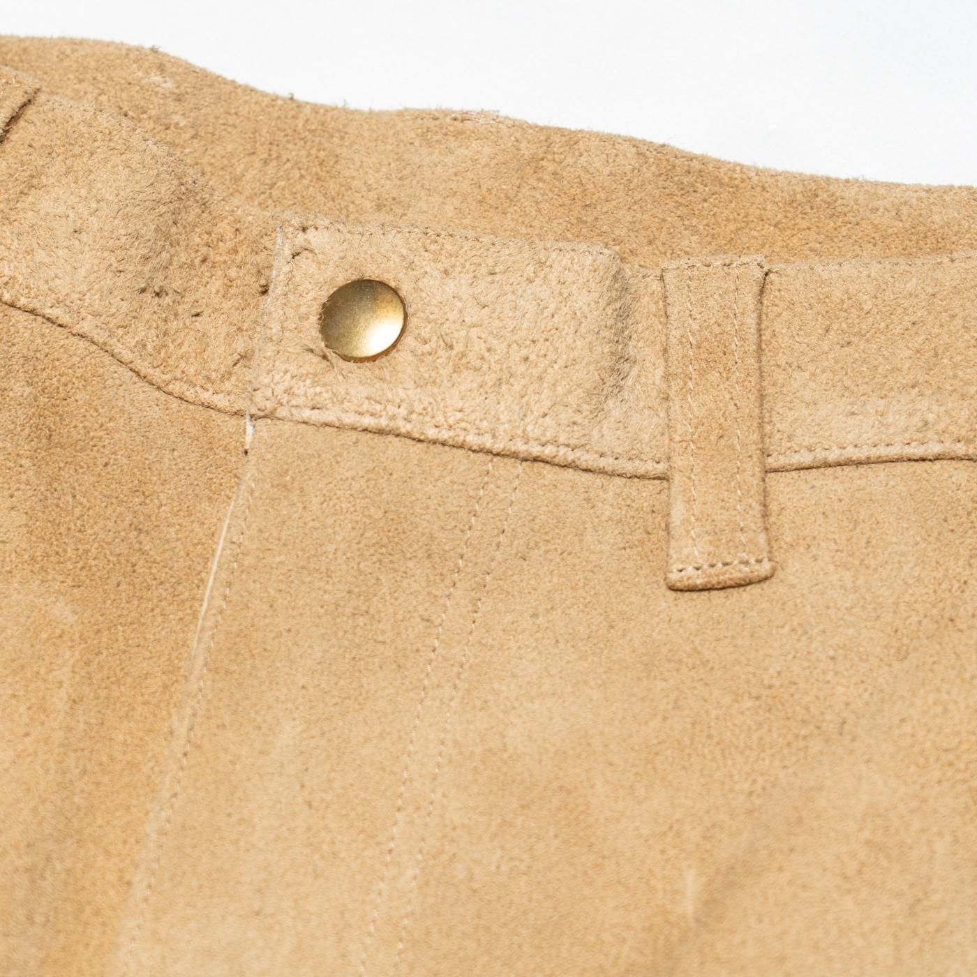 UNUSED * UW1174 Leather Pants * Beige