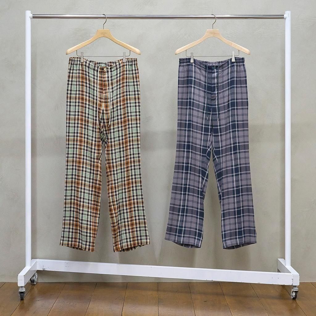UNUSED * UW1177 Rayon Check Pants(2Ÿ)