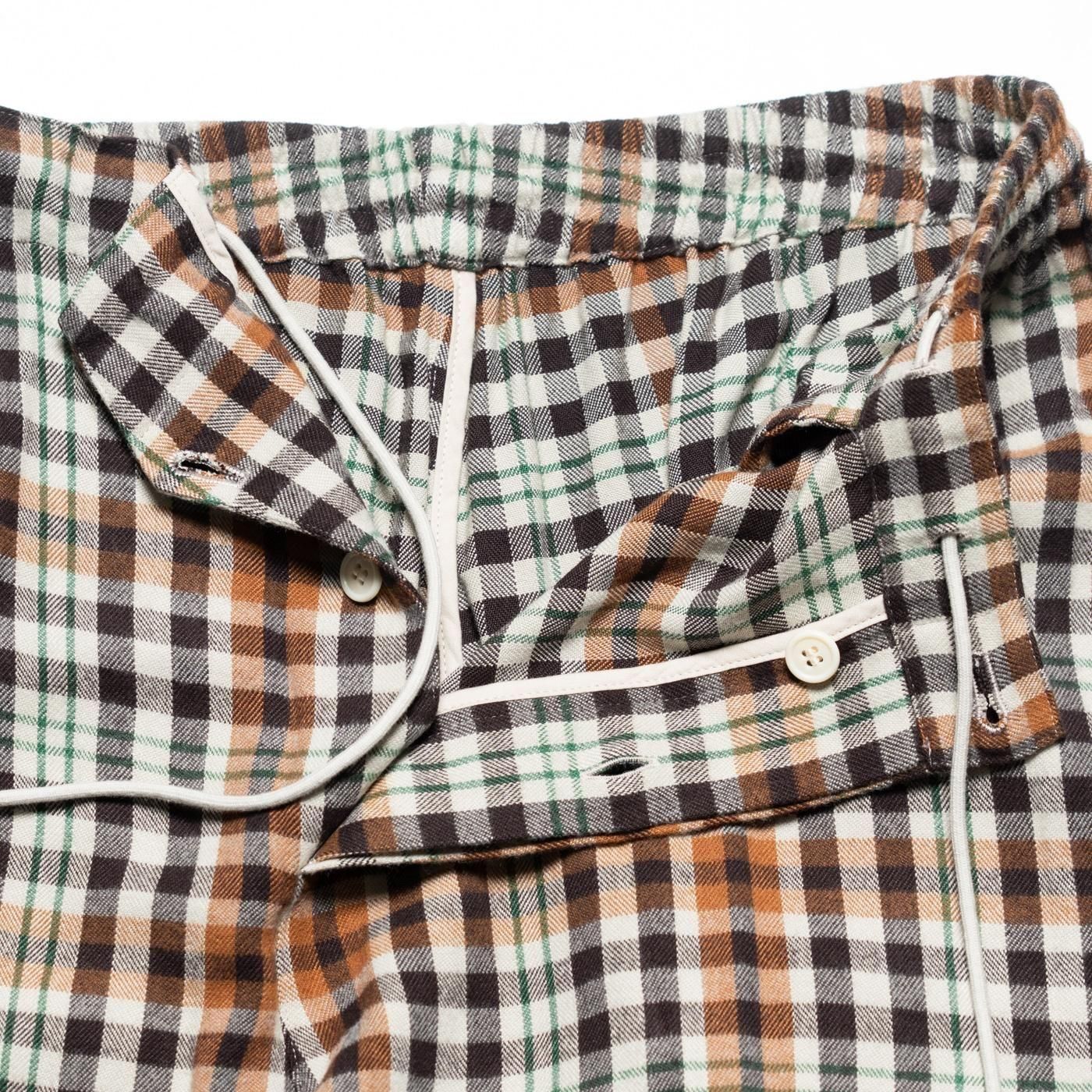 UNUSED * UW1177 Rayon Check Pants(2Ÿ)