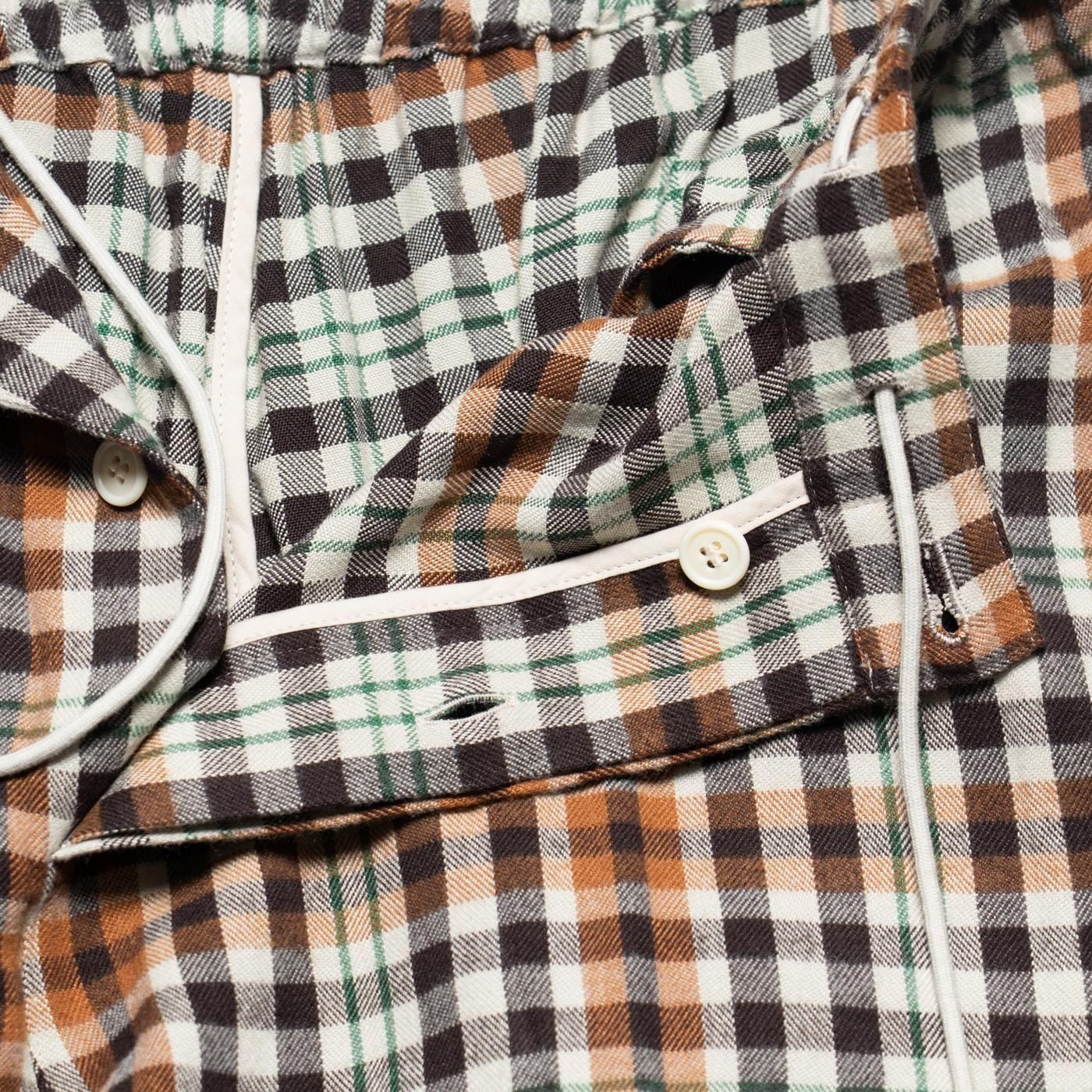 UNUSED * UW1177 Rayon Check Pants(2Ÿ)