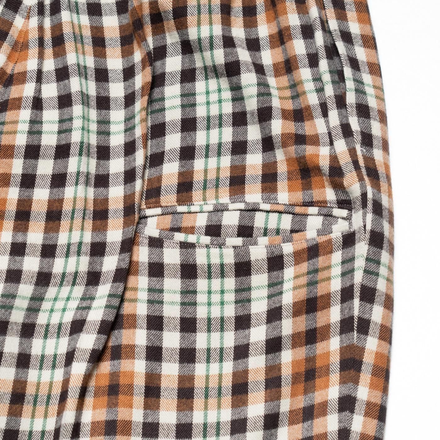 UNUSED * UW1177 Rayon Check Pants(2Ÿ)