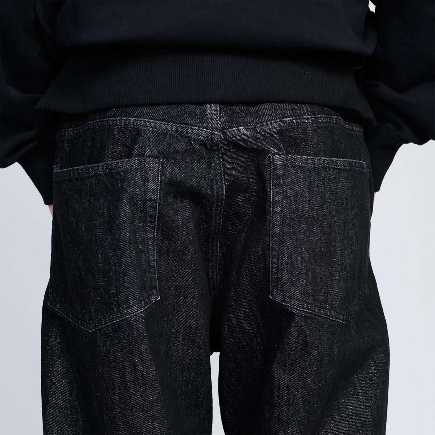 UNTRACE * _146 Straight Denim Pants * Black