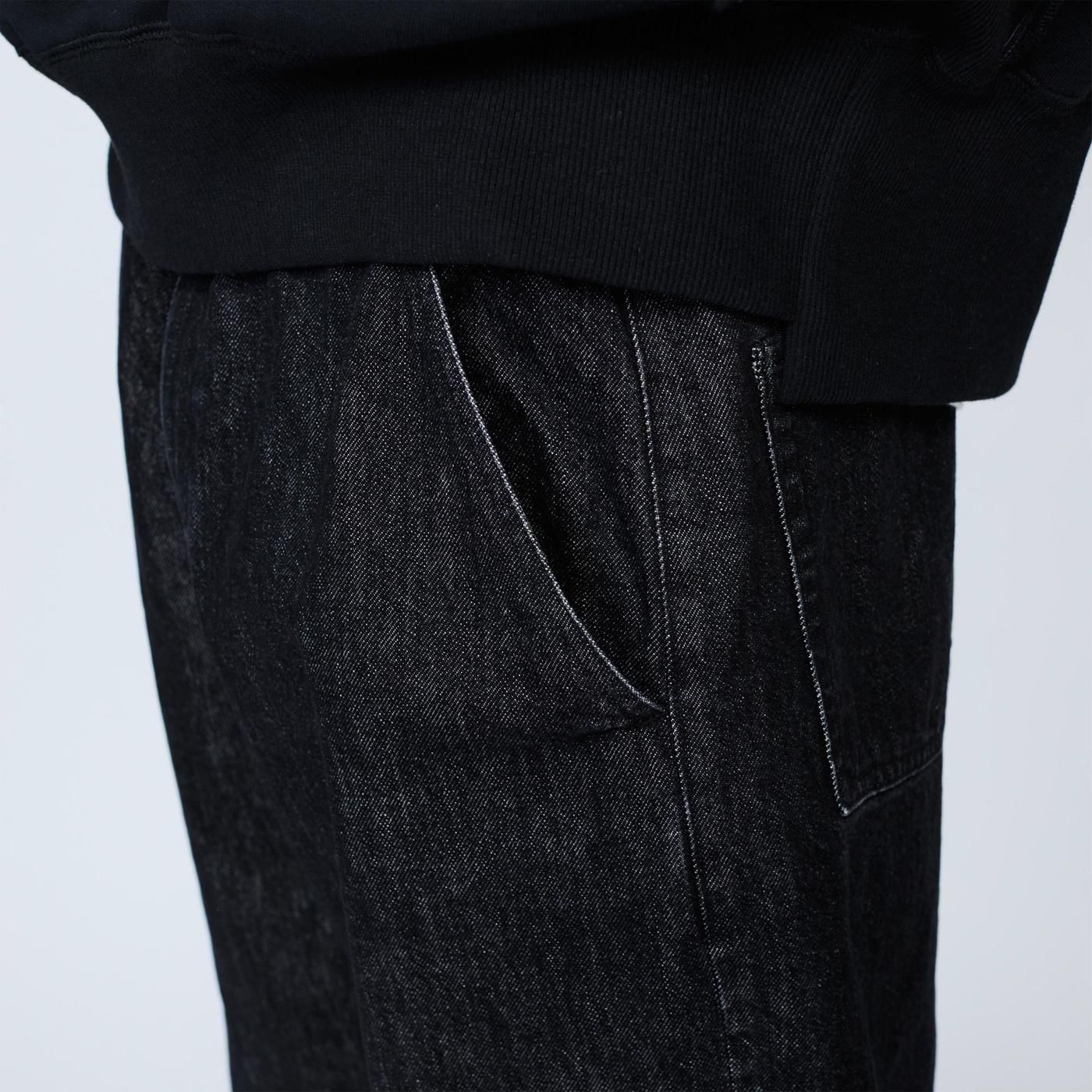 UNTRACE * _146 Straight Denim Pants * Black