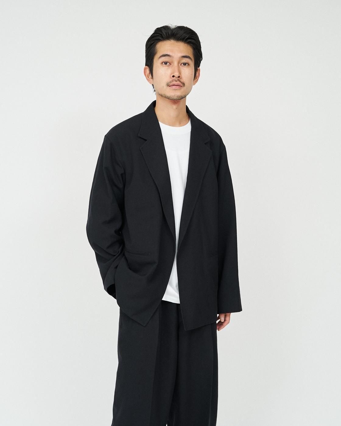 blurhms for FreshService * BHS25FFS001 WOOL GABARDINE CARDIGAN JACKET FS * BlackNavy