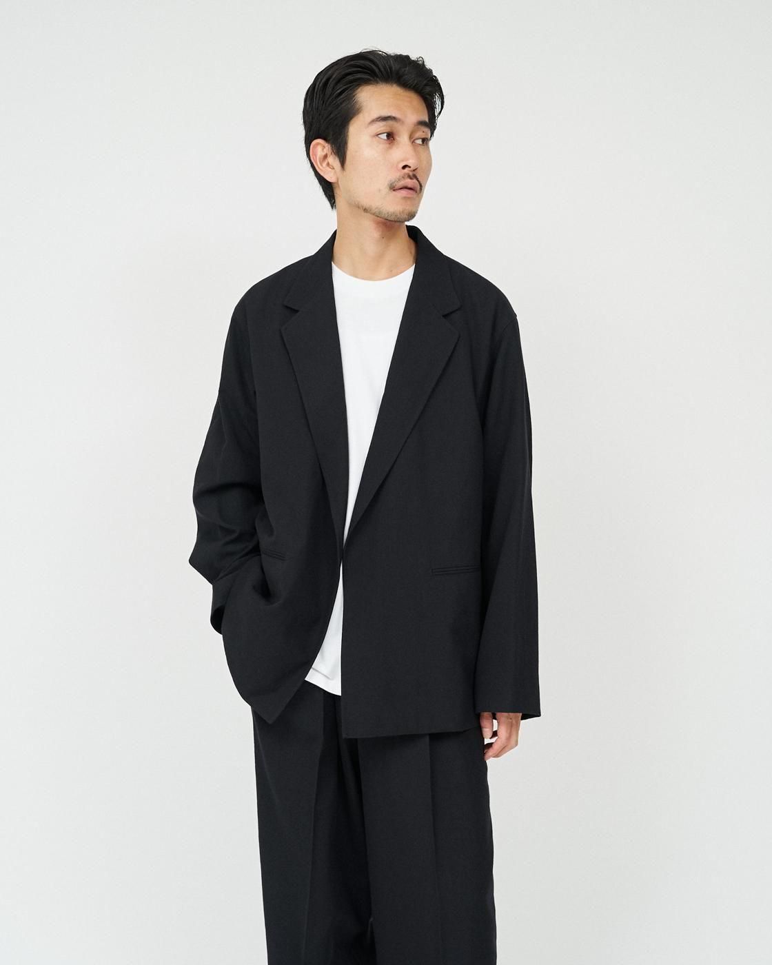 blurhms for FreshService * BHS25FFS001 WOOL GABARDINE CARDIGAN JACKET FS * BlackNavy