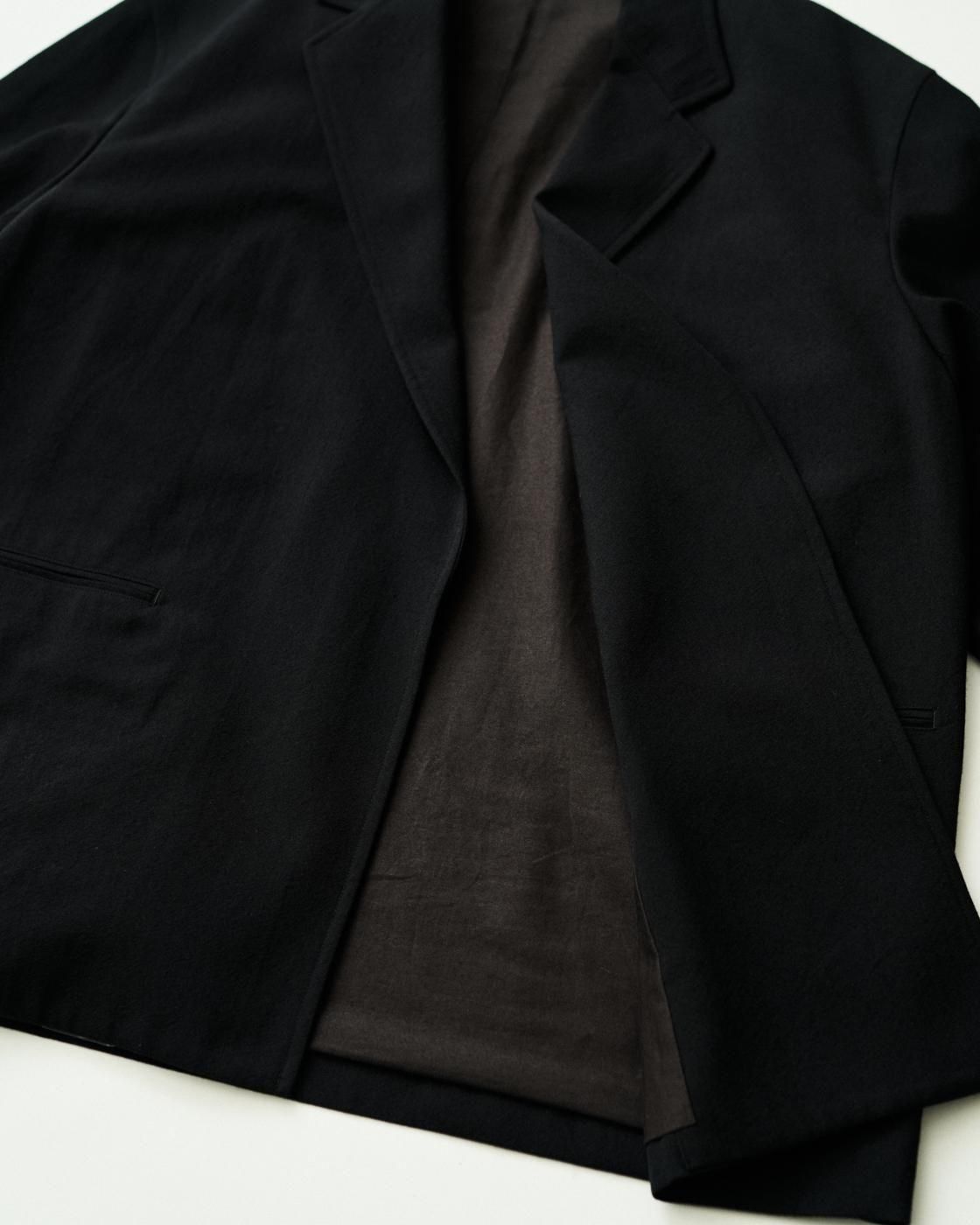 blurhms for FreshService * BHS25FFS001 WOOL GABARDINE CARDIGAN JACKET FS * BlackNavy