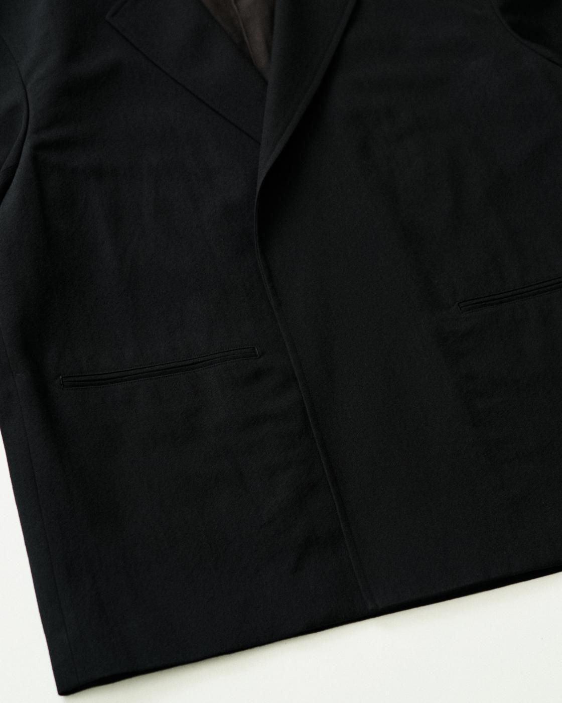 blurhms for FreshService * BHS25FFS001 WOOL GABARDINE CARDIGAN JACKET FS * BlackNavy