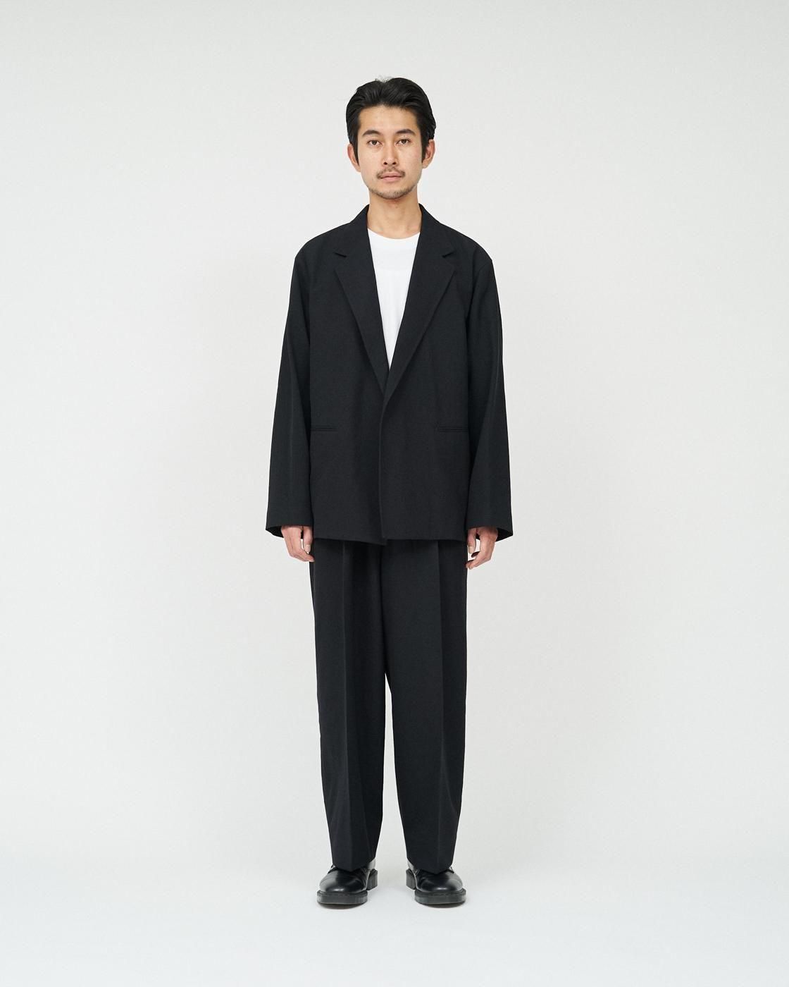 blurhms for FreshService * BHS25FFS001 WOOL GABARDINE CARDIGAN JACKET FS * BlackNavy