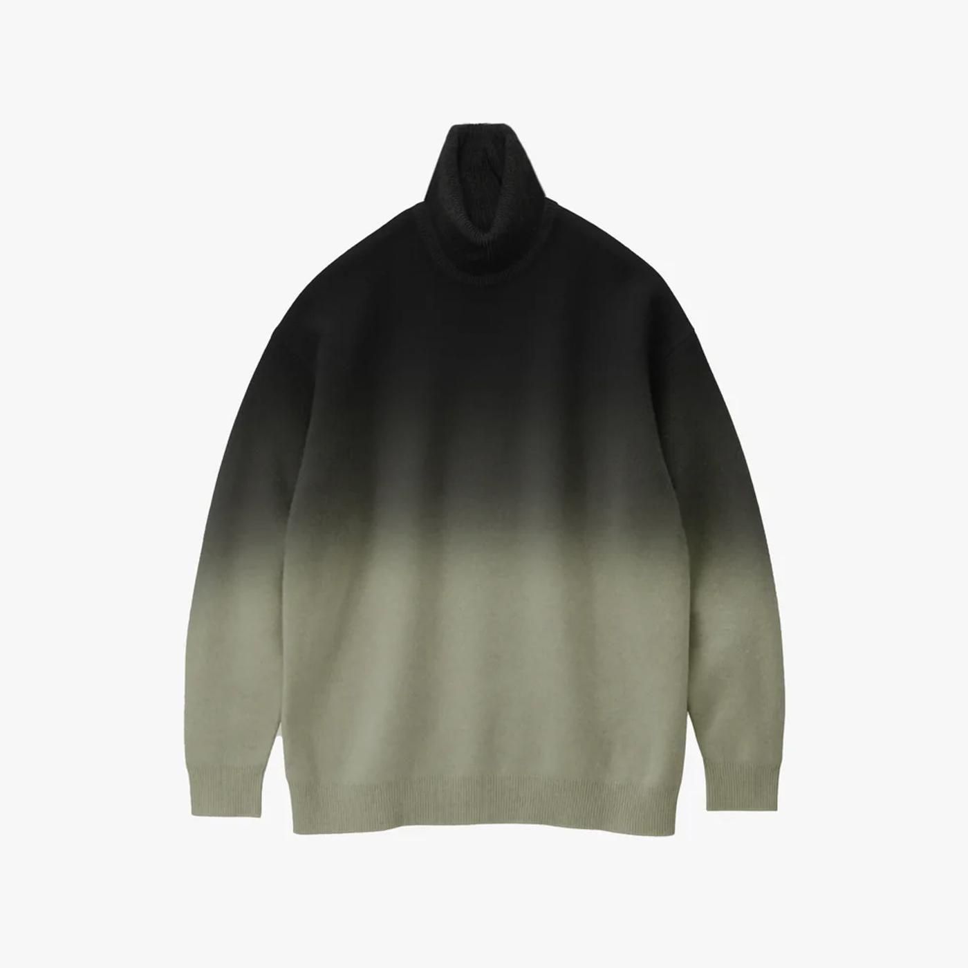 Graphpaper * GU253-80491 Gradient Dyed Wool High Neck Knit(3色展開