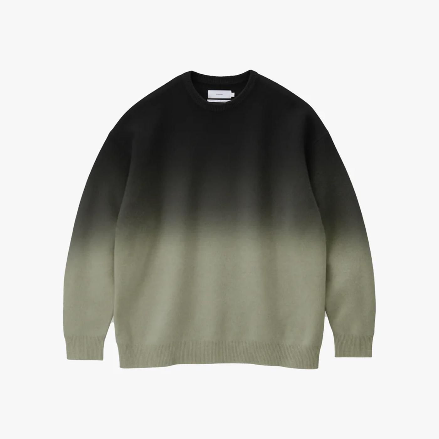 Graphpaper * GU253-80492 Gradient Dyed Wool Crew Neck Knit(3Ÿ)