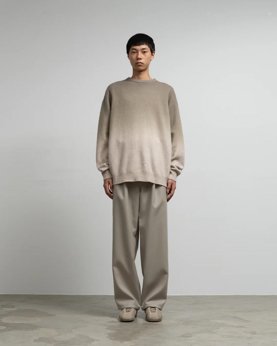 Graphpaper * GU253-80492 Gradient Dyed Wool Crew Neck Knit(3Ÿ)