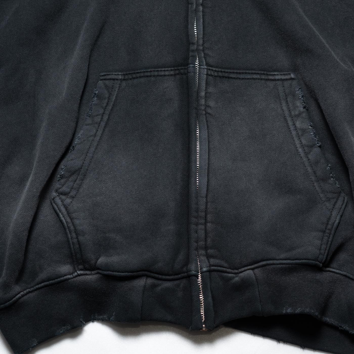 mooji mooji * OVERSIZED ZIP HOODIE AGED(3色展開)