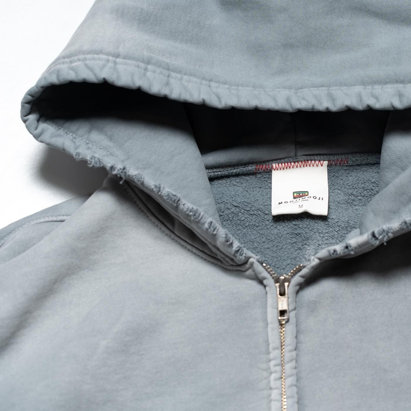 mooji mooji * OVERSIZED ZIP HOODIE AGED(3色展開)