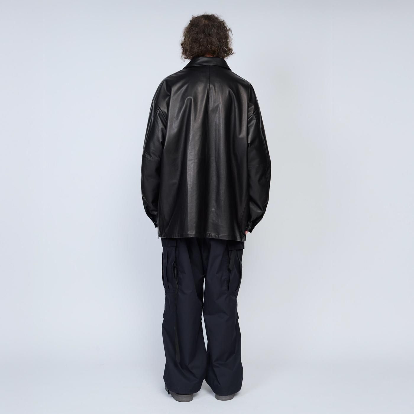 UNTRACE * _193 Leather Coverall * Black