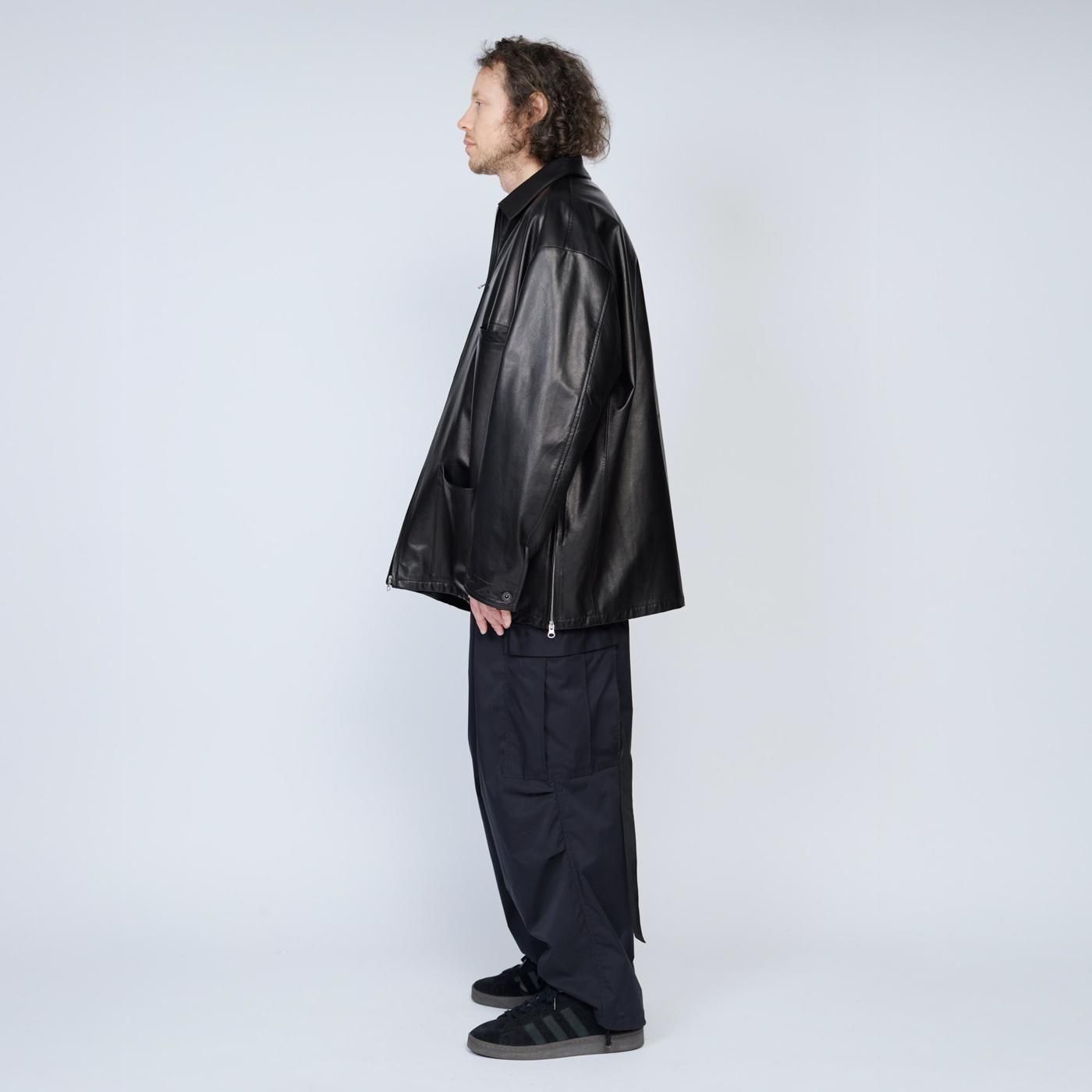 UNTRACE * _193 Leather Coverall * Black