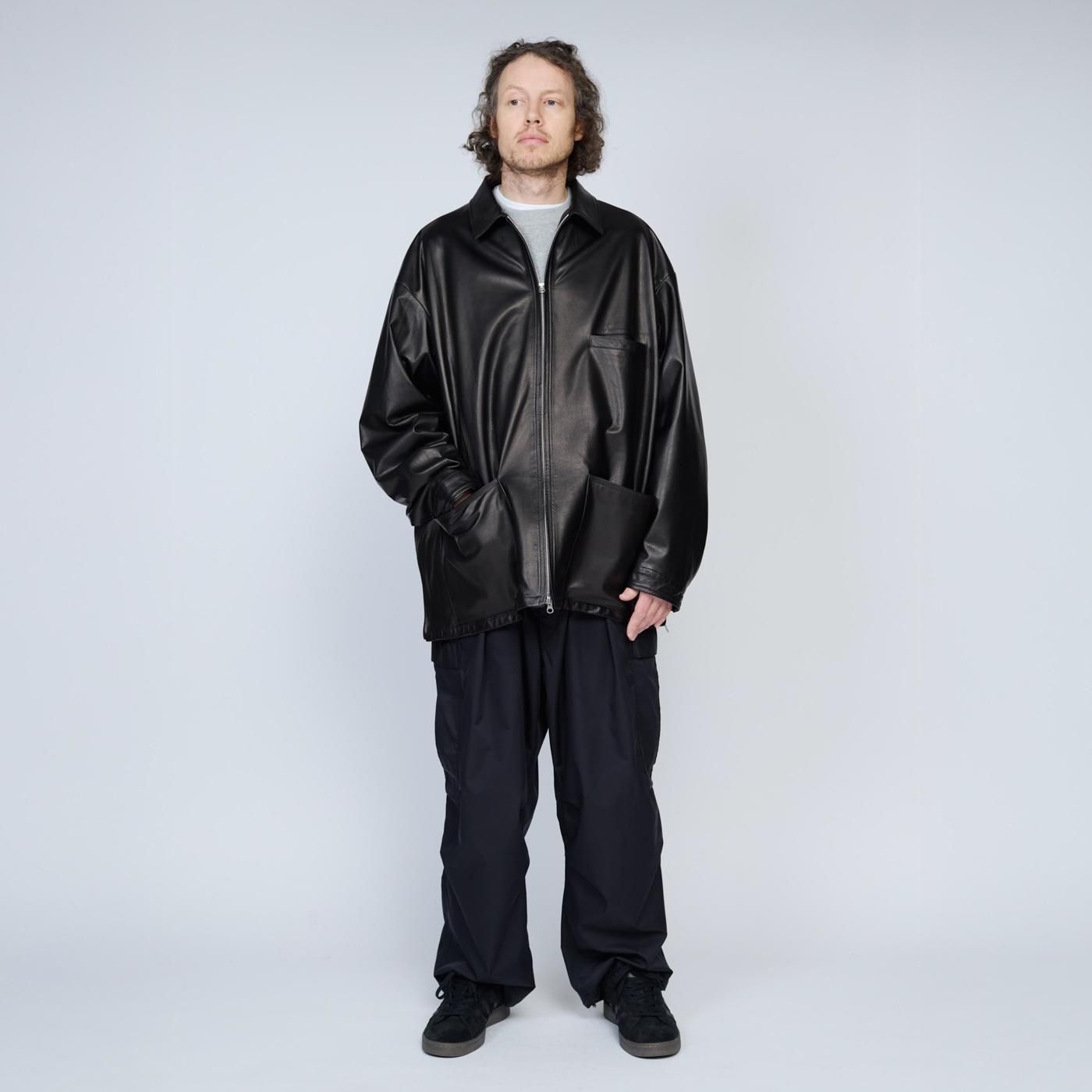 UNTRACE * _193 Leather Coverall * Black