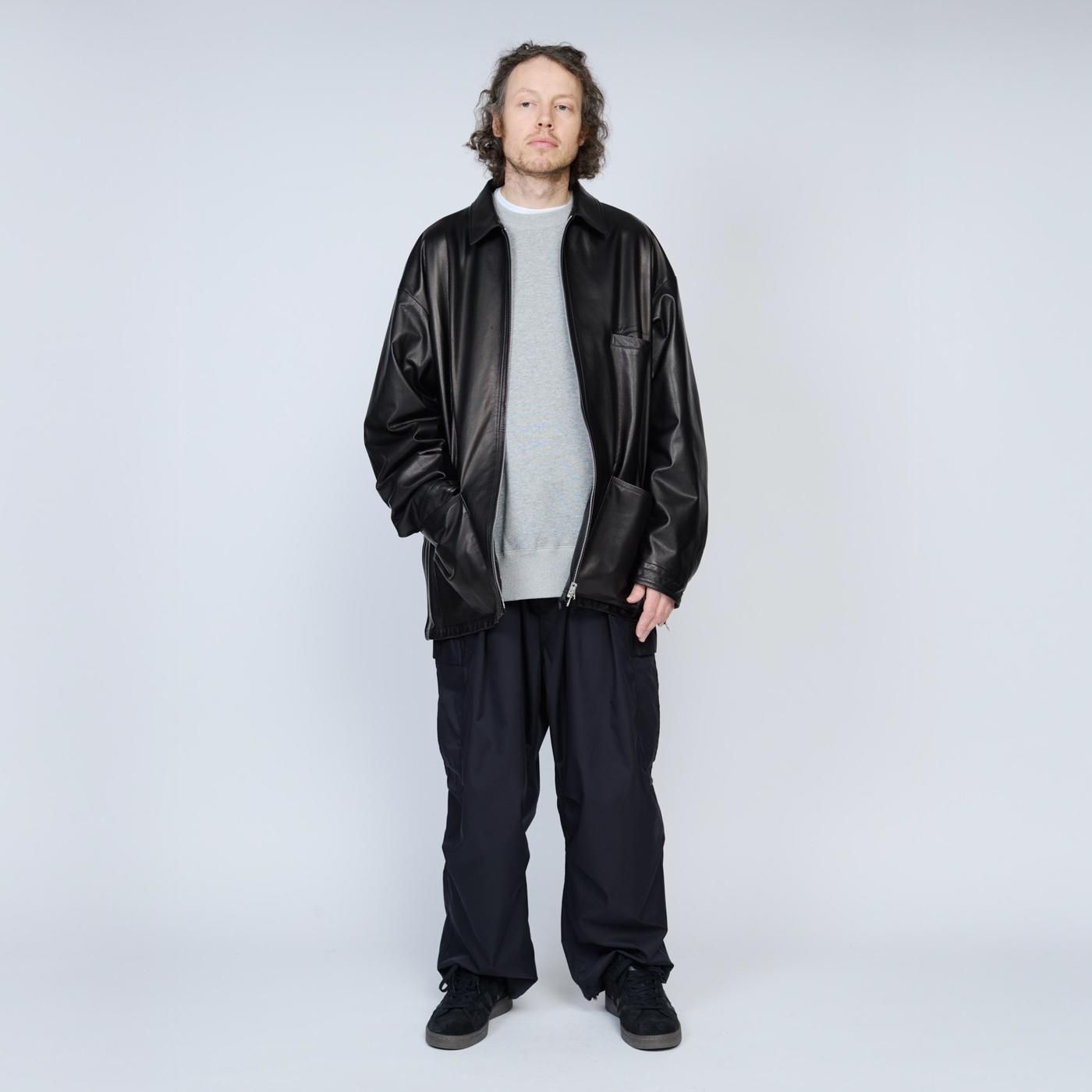 UNTRACE * _193 Leather Coverall * Black