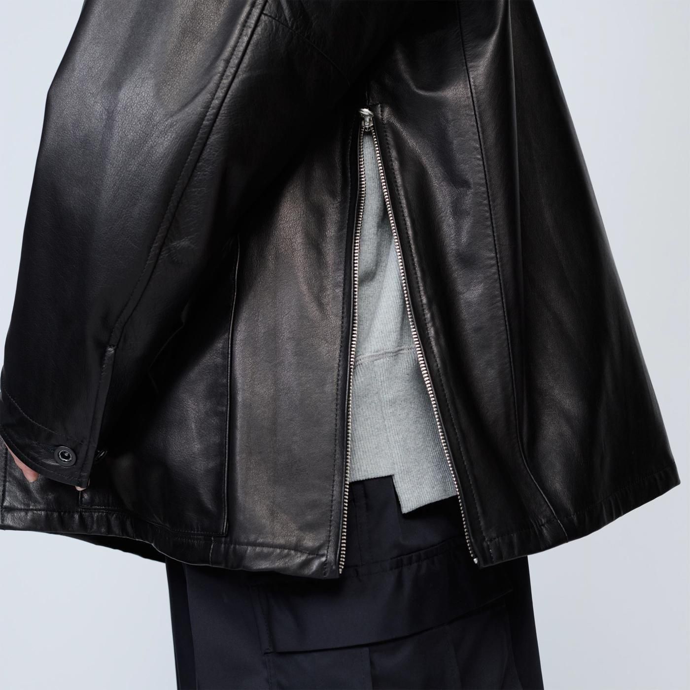 UNTRACE * _193 Leather Coverall * Black
