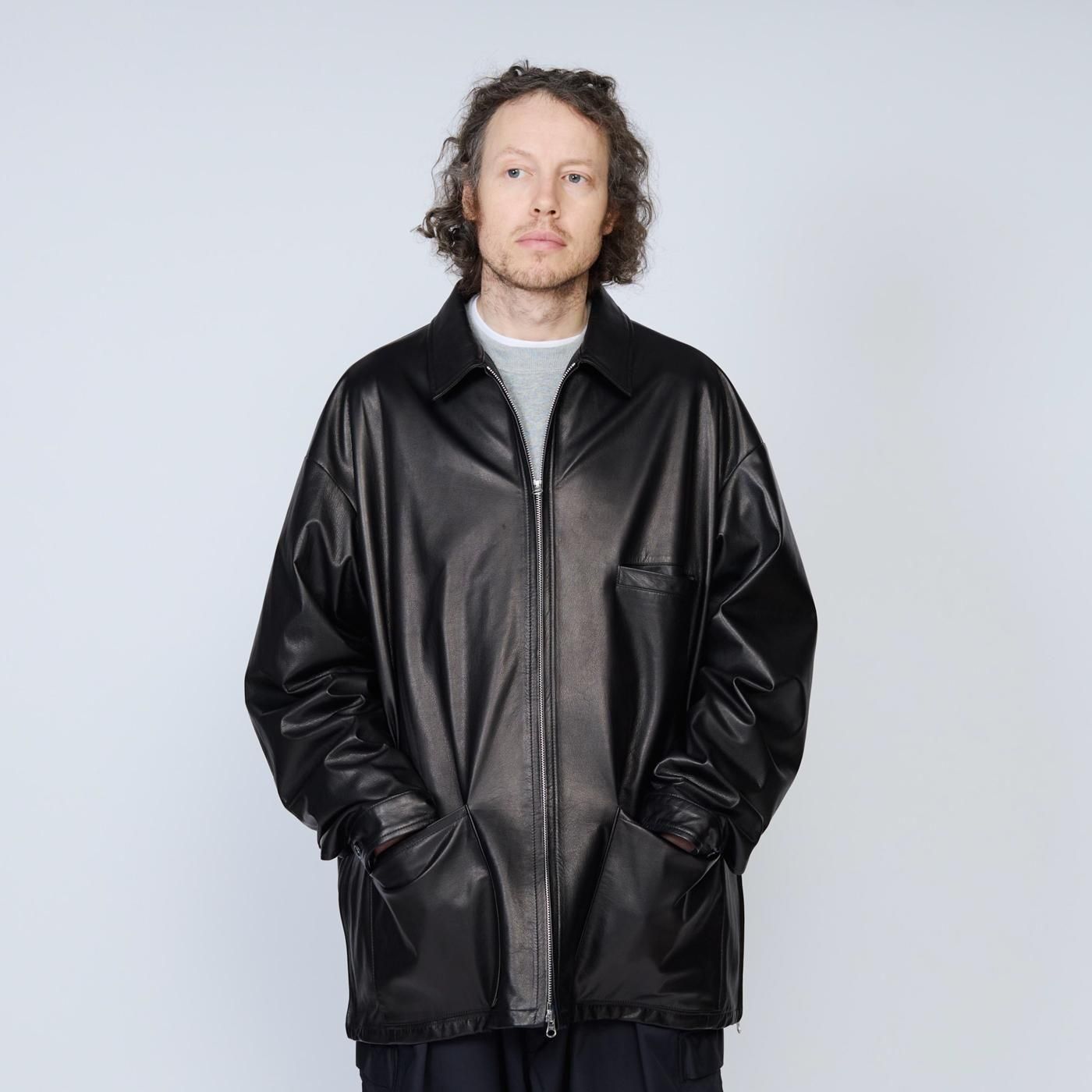 UNTRACE * _193 Leather Coverall * Black