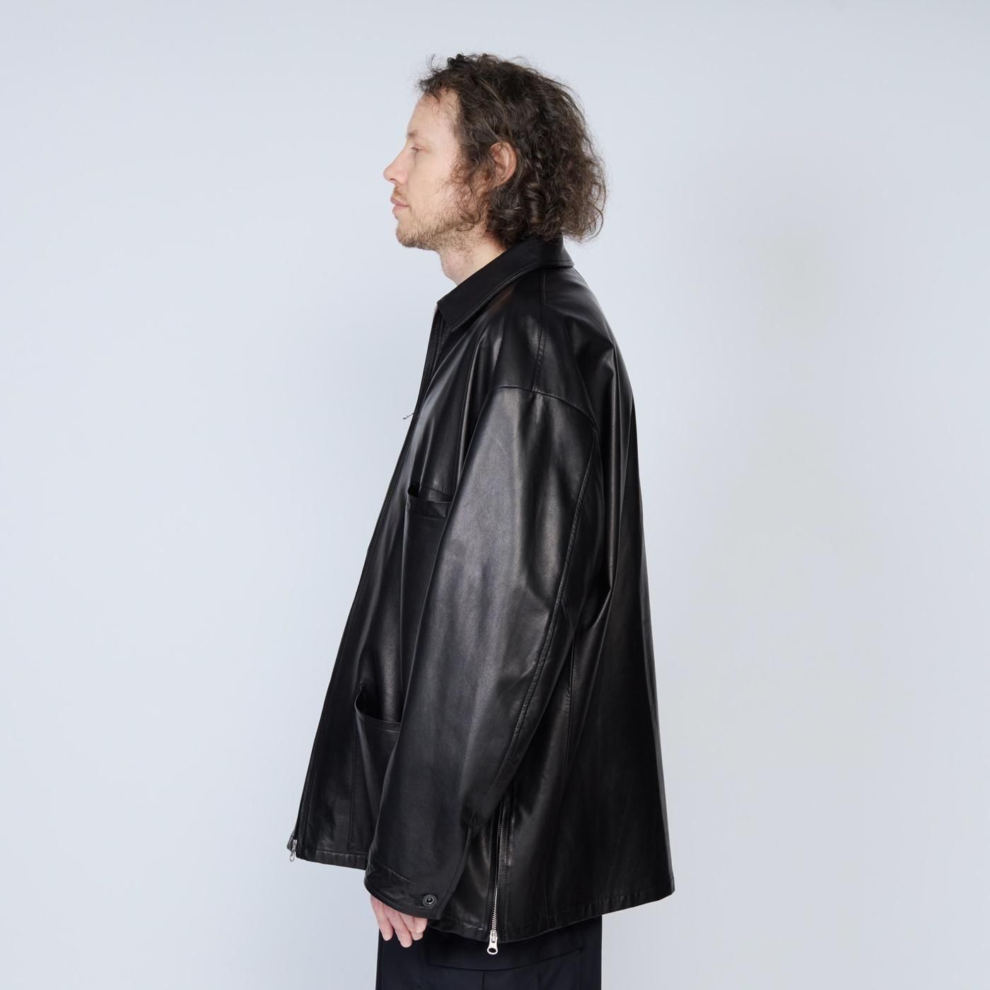UNTRACE * _193 Leather Coverall * Black